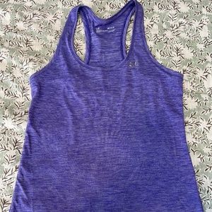 Women’s Purple Under Armour Heatgear Tank M